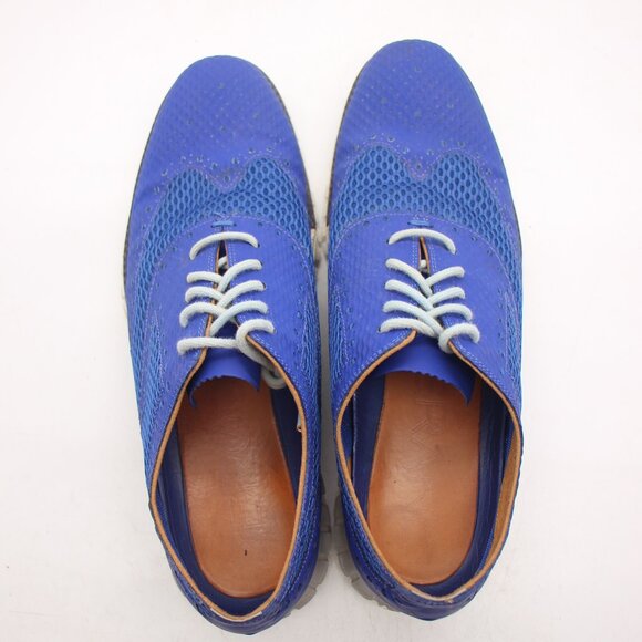 Cole Haan Men's 10 M Zerogrand Stitchlite Blue Marlin Wingtip Oxford C20022 - Picture 9 of 9